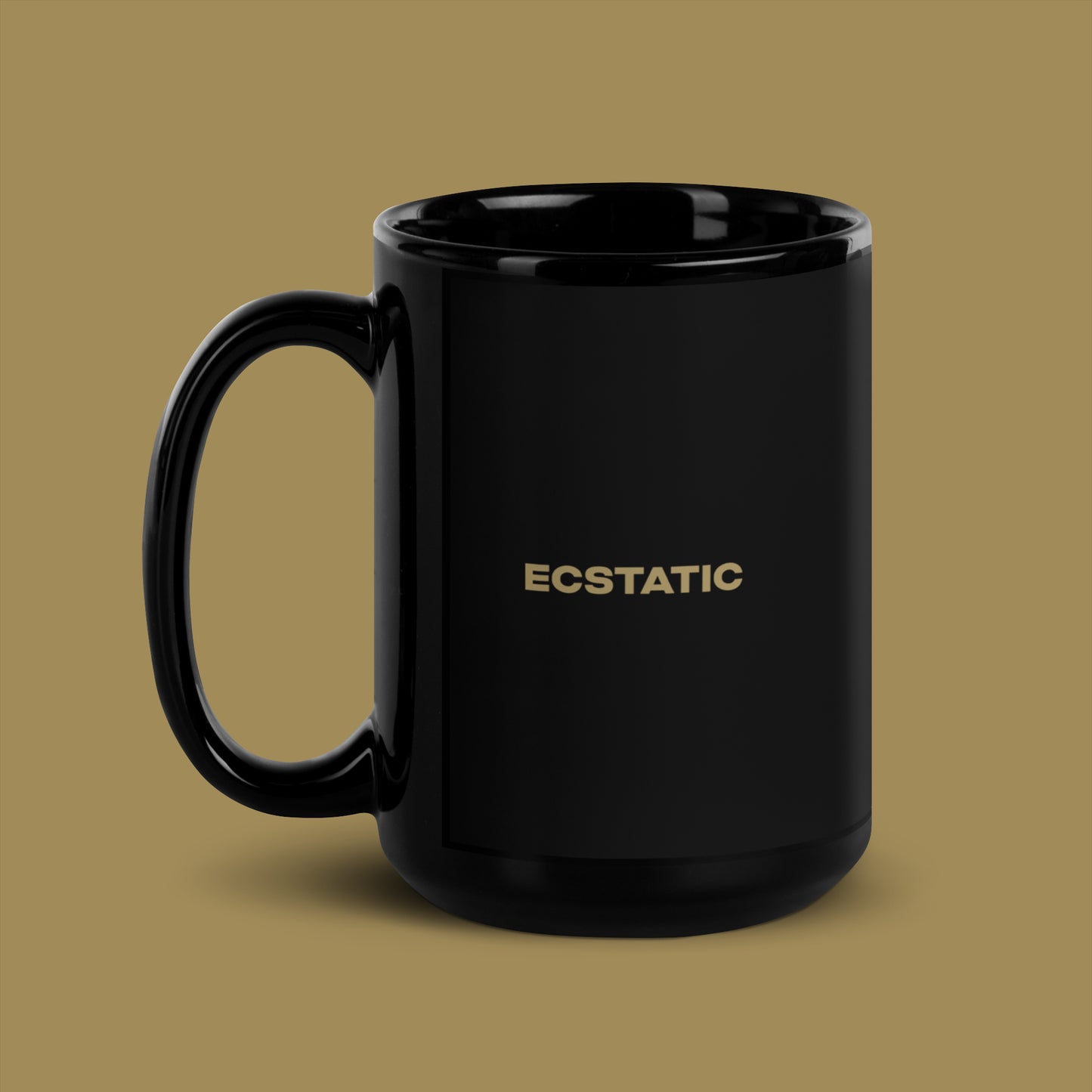 ECSTATIC - Black Glossy Mug